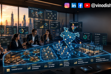 How Restaurant Brands Scale from a single outlet to a national restaurant chain using franchising, standardized operations, leadership, and scalable restaurant systems.