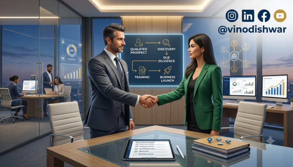 Franchise Closing System converting qualified franchise prospects into successful franchise partners