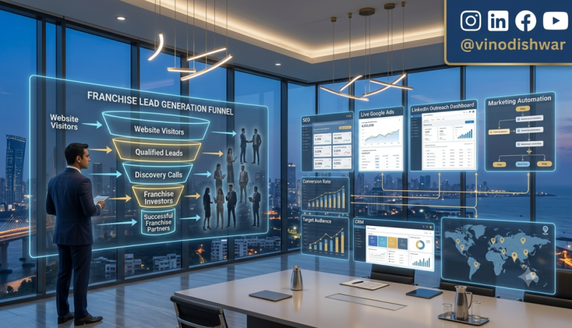 Franchise Lead Generation digital marketing funnel for attracting high-quality franchise investors and growing a scalable franchise network