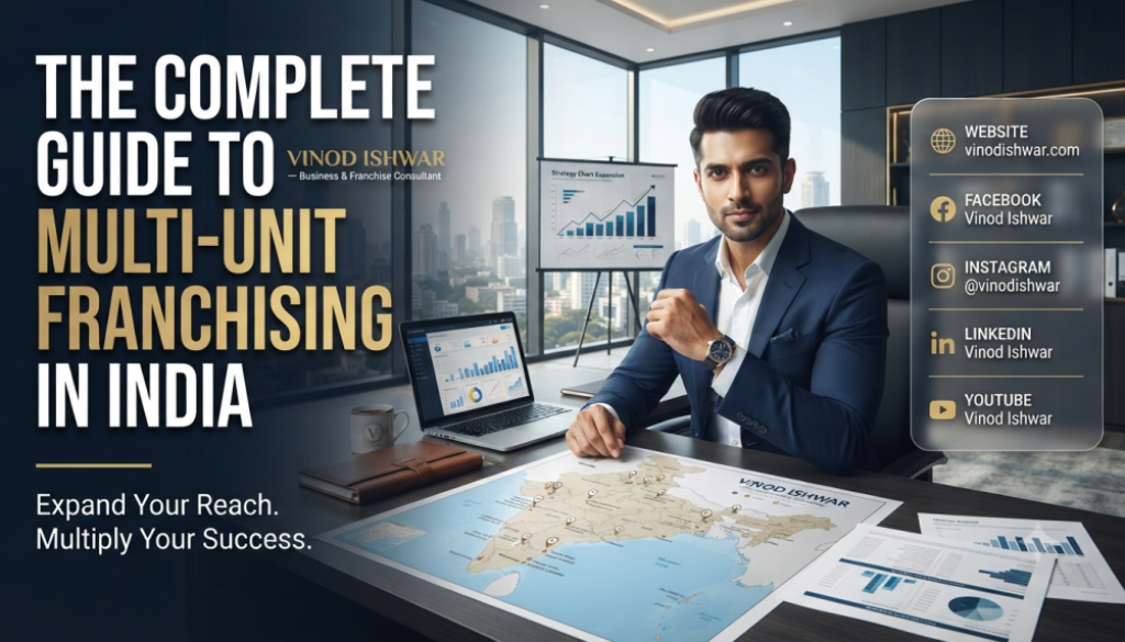 Business consultant explaining multi-unit franchising in India strategy