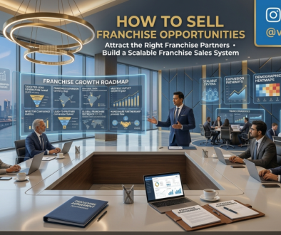 Franchise consultant presenting business opportunity