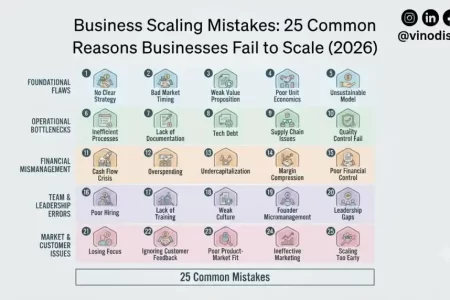 Business Scaling Mistakes: 25 Common Reasons Businesses Fail to Scale (2026)