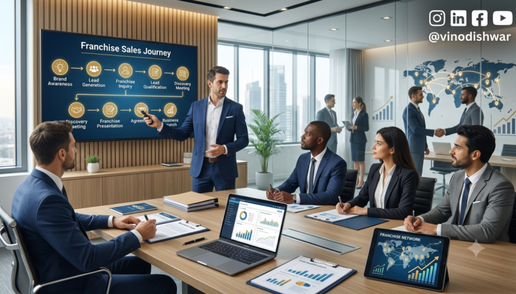 How to Sell Franchise Opportunities with franchise lead generation, franchise sales process, investor meetings, CRM management, and business expansion strategy