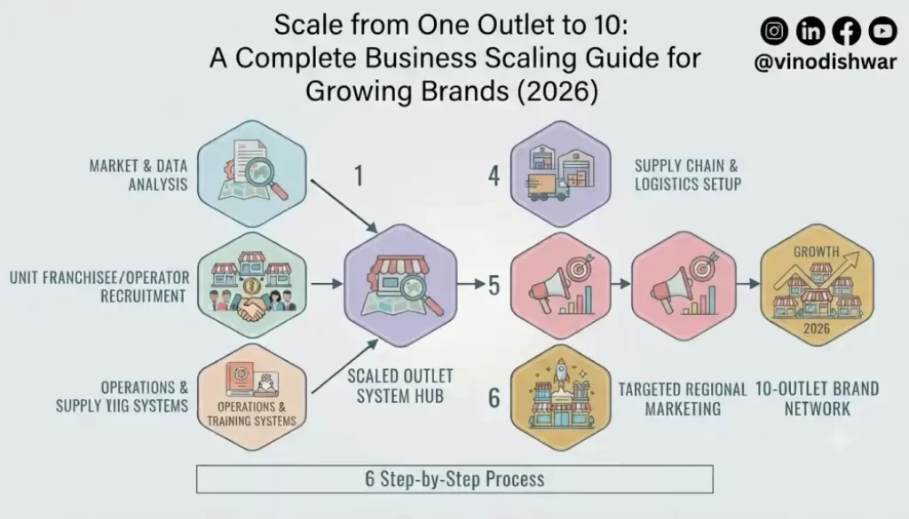 Scale from One Outlet to 10: A Complete Business Scaling Guide for Growing Brands (2026)