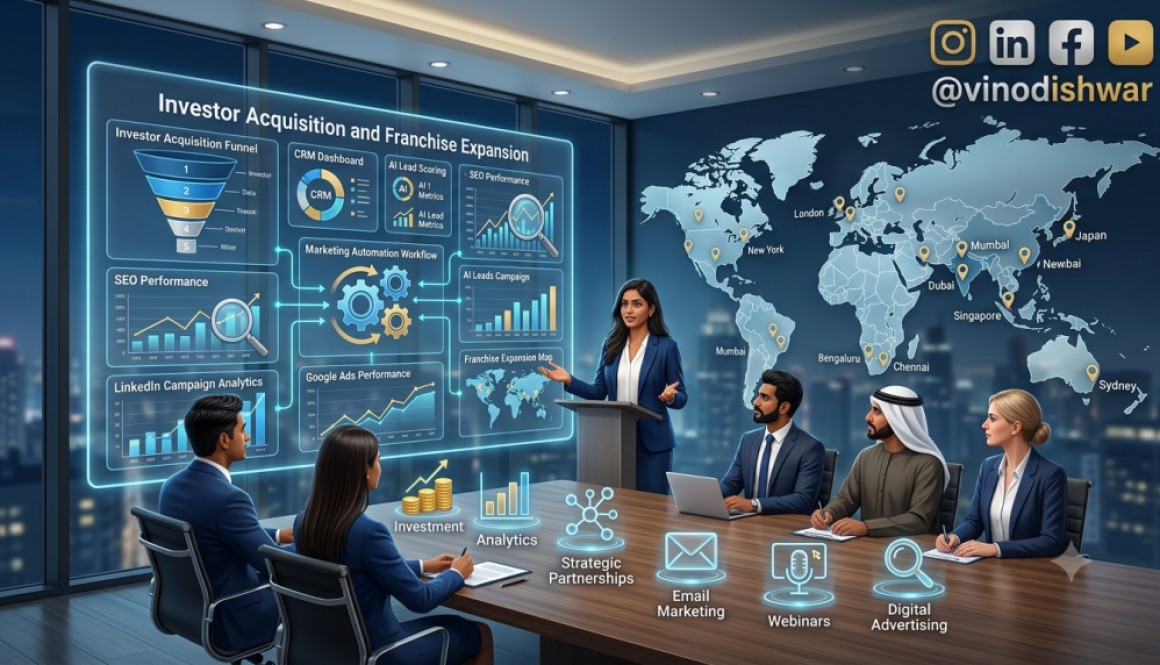 Franchise Investor Marketing strategy with CRM, AI, SEO and digital marketing for franchise growth