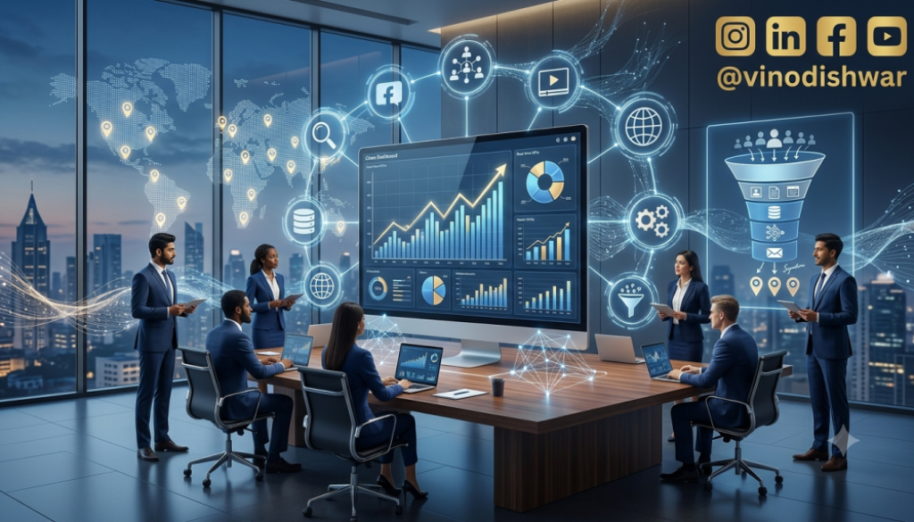 Performance Marketing for Franchise Businesses using Google Ads, Meta Ads, LinkedIn Ads, AI automation, CRM integration, analytics, and franchise lead generation