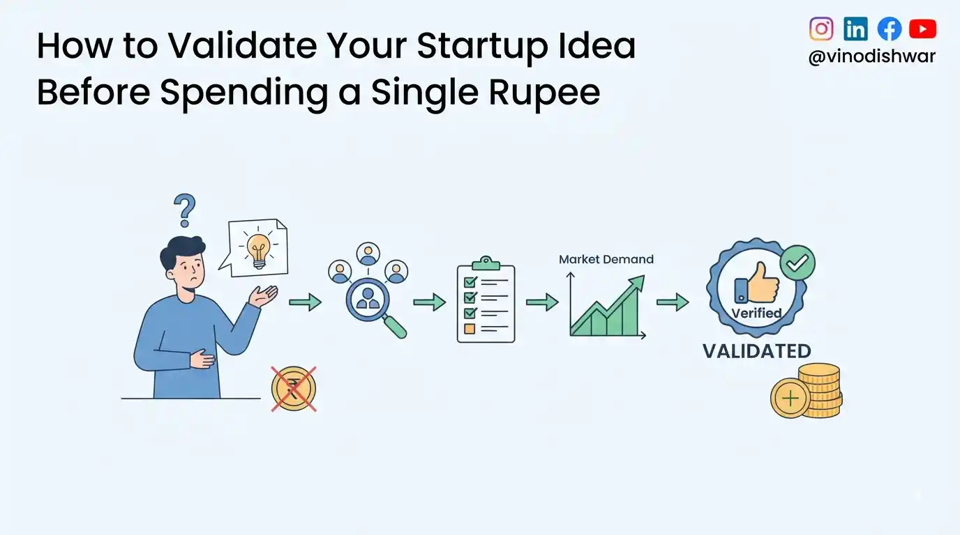 How to Validate Your Startup Idea Before Spending a Single Rupee