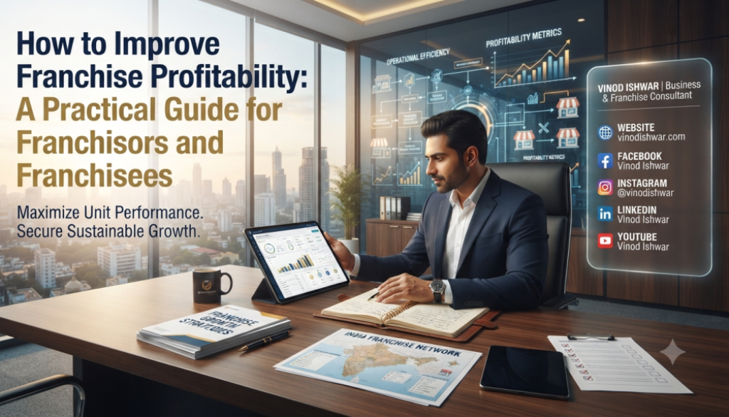 Business consultant improving franchise profitability through cost management and operational efficiency