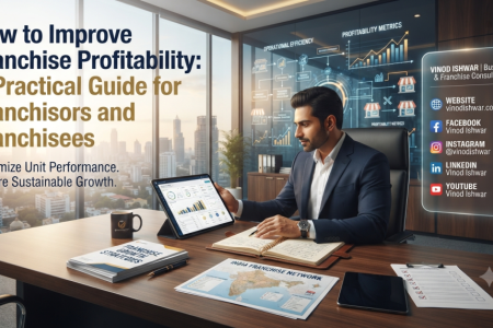 Business consultant improving franchise profitability through cost management and operational efficiency