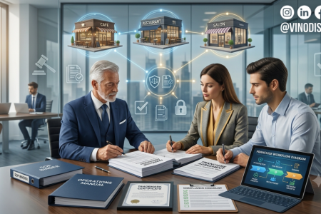Franchise Legal Documentation Explained with franchise agreements, SOPs, trademark protection, and compliance documents for franchise businesses.
