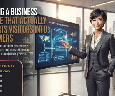Business website design optimized for customer conversions and user experience