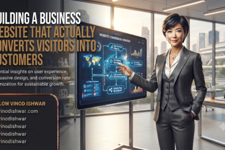 Business website design optimized for customer conversions and user experience