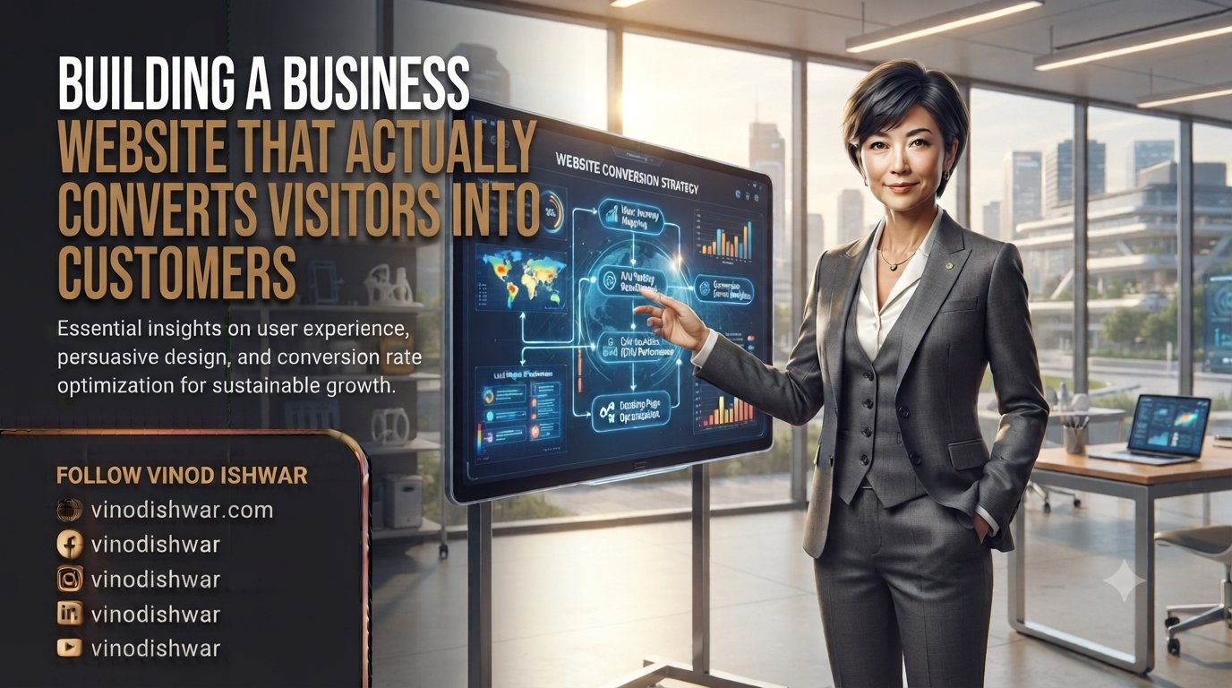 Business website design optimized for customer conversions and user experience