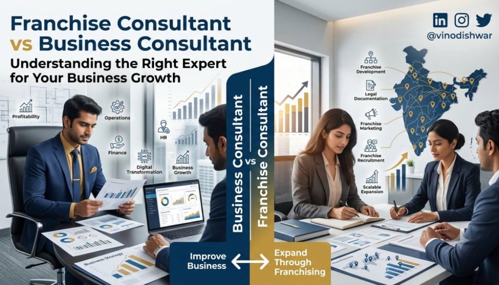 Business consultant vs franchise consultant comparison for business growth