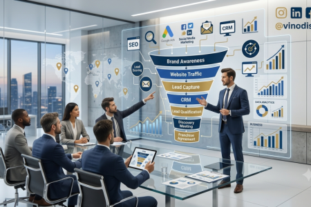 Franchise Lead Generation Guide showing SEO, Google Ads, CRM, franchise marketing strategy, lead generation funnel, and franchise business expansion