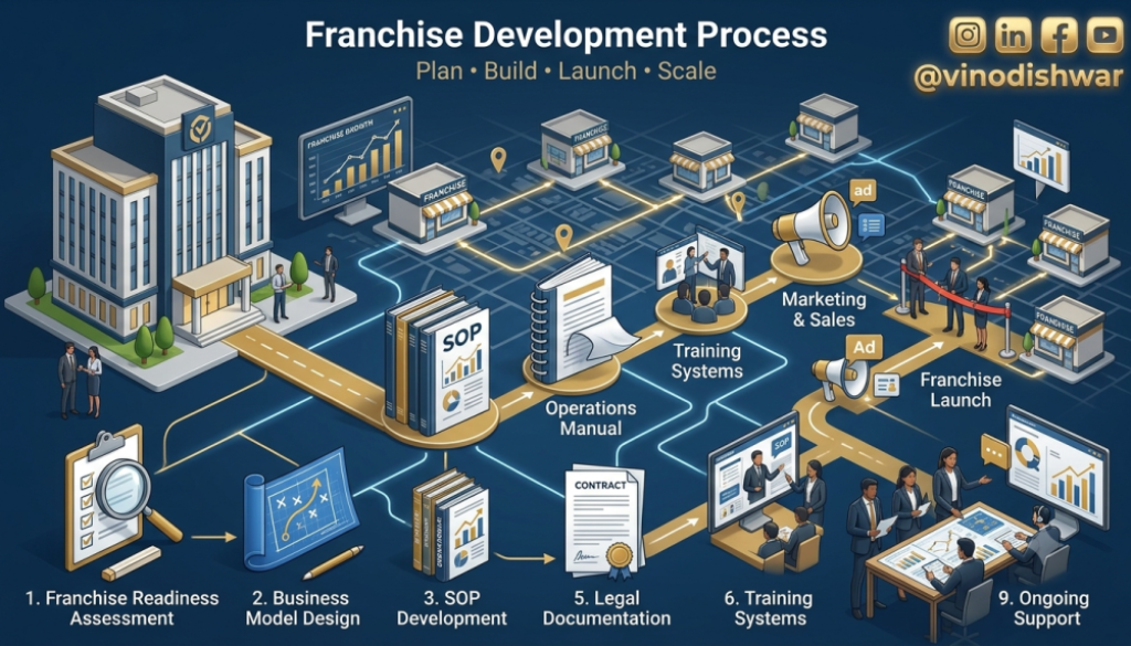 Franchise Development Process step by step guide for building a scalable franchise business