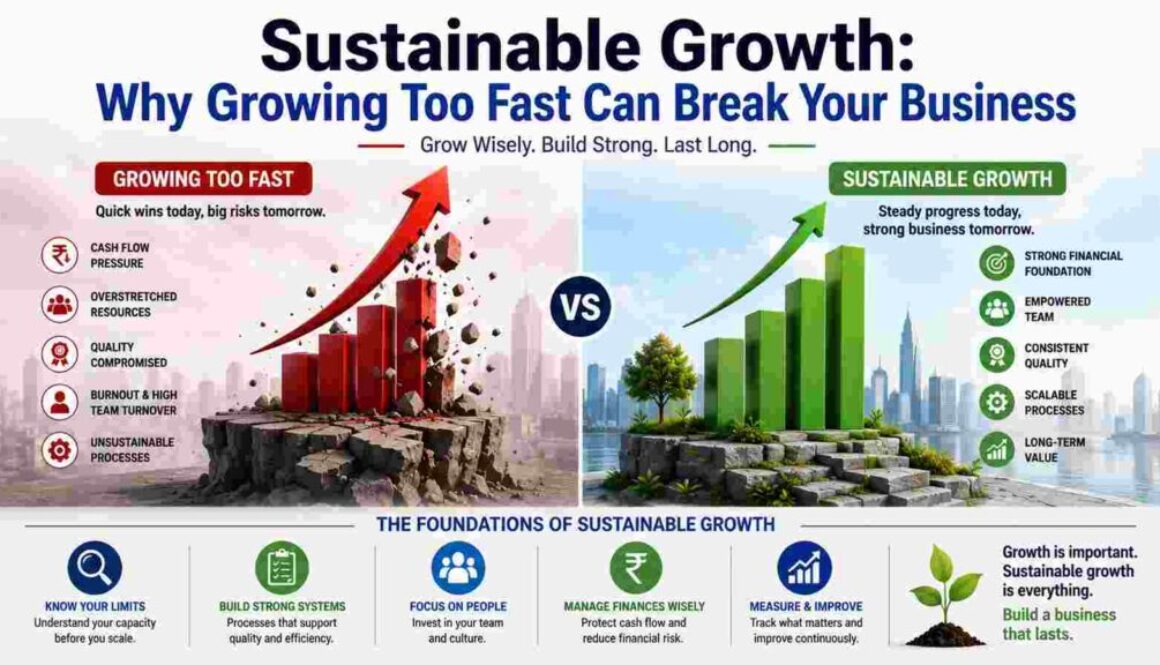 Sustainable Growth: Why Growing Too Fast Can Break Your Business
