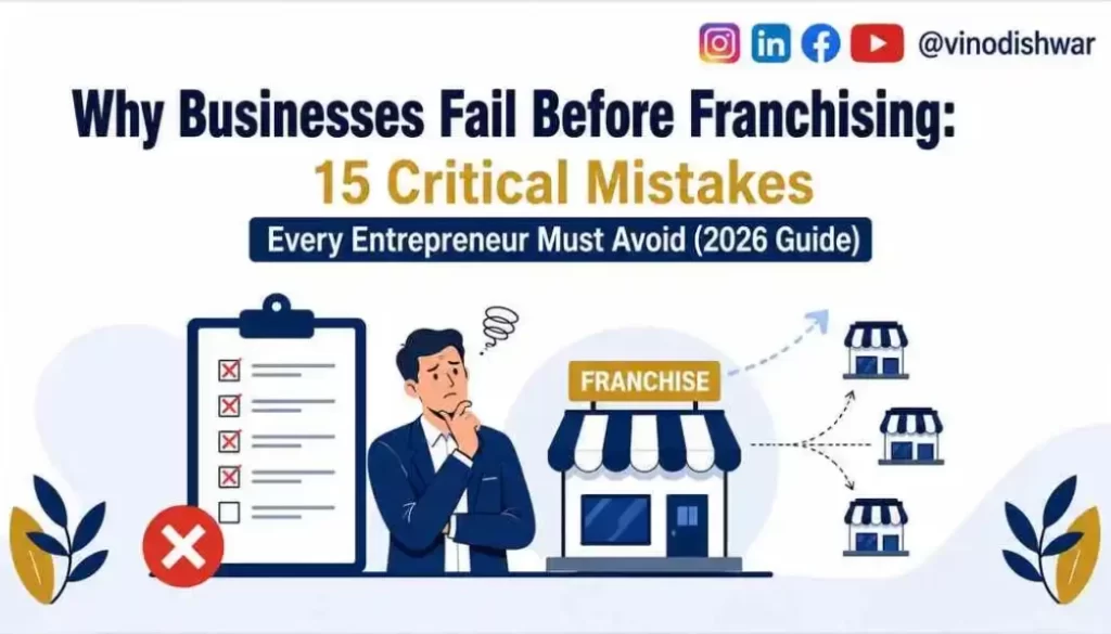 Why Businesses Fail Before Franchising: 15 Critical Mistakes Every Entrepreneur Must Avoid (2026 Guide)